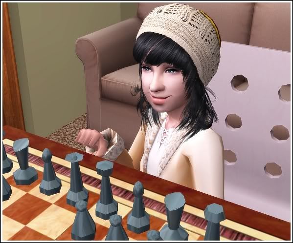 Inn as child playing chess