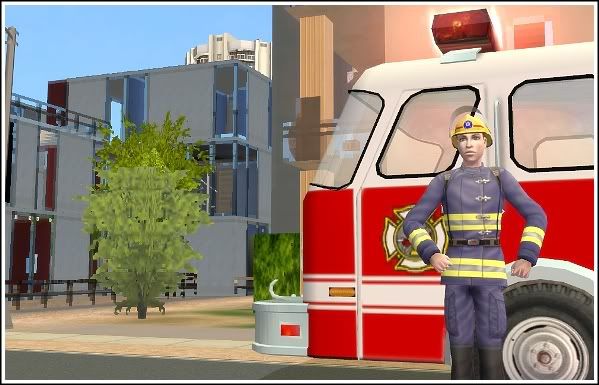 Firetruck and Fireman