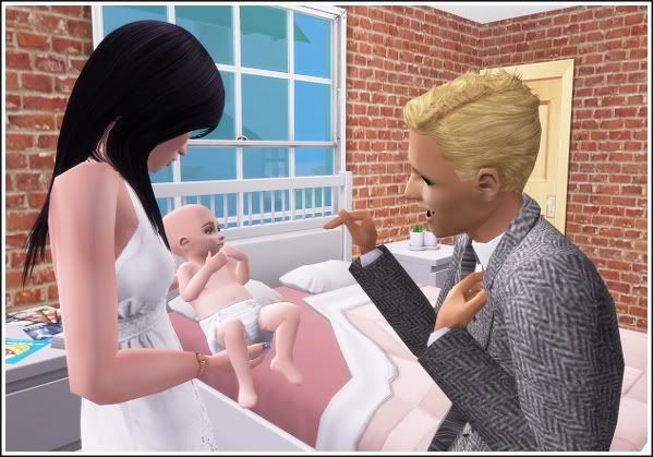 Nicholas talks to baby Zachary