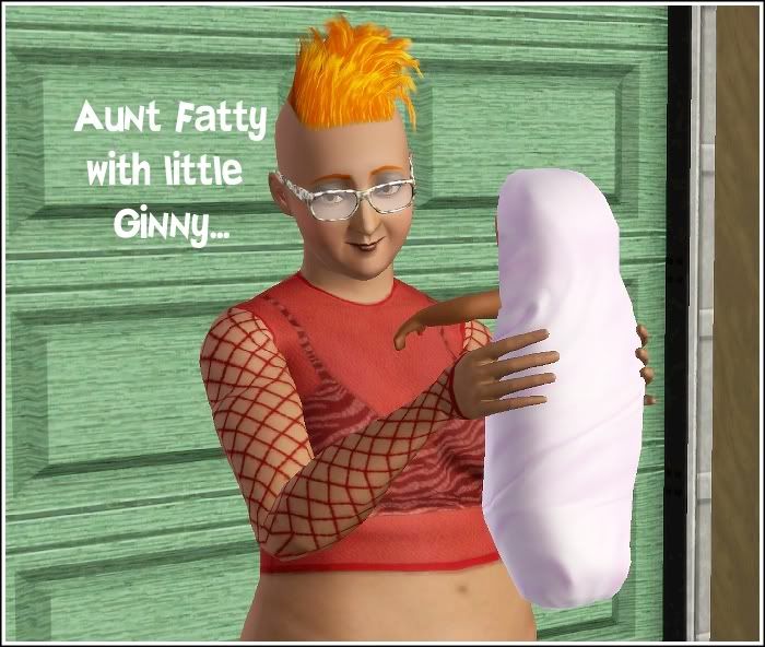 Aunt Fatty with baby Ginny