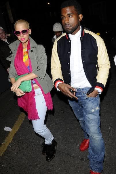 kanye west and amber rose Pictures, Images and Photos