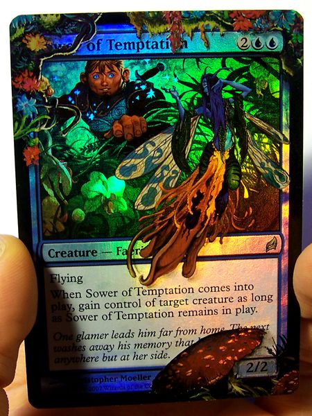 Sower of Temptation altered art Magic the Gathering cards foil altered Sower of Temptation mtg card art Pimp legacy foils mtg altered art bigup