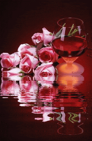 Animated Gifs, Animated 3D,  Flores, Water Reflections, Reflections, Reflection, Animated Gif, Animated Graphics. Beautiful Flowers, Flowers. Roses, Animations, Keefers Pictures, Images and Photos