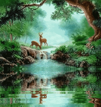 Animated Landscape, Animated Graphics, Beautiful Landscapes, Nature
