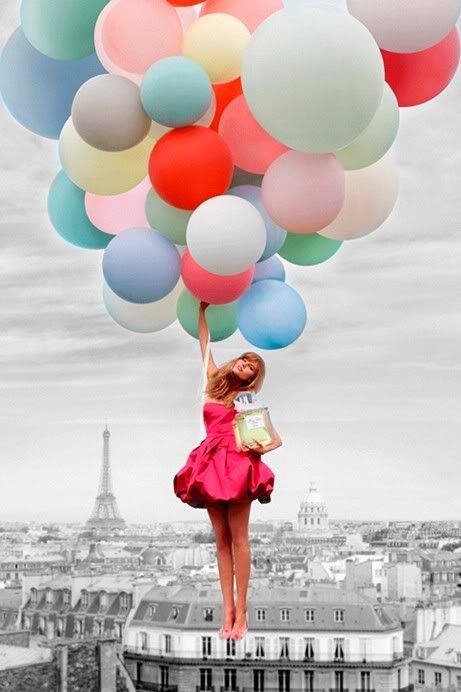 Color Splash, Baloons, Woman, France, Paris, Photography, Colour Splash, Keefers Pictures, Images and Photos
