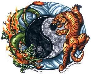 tiger dragon yen yang Pictures, Images and Photos