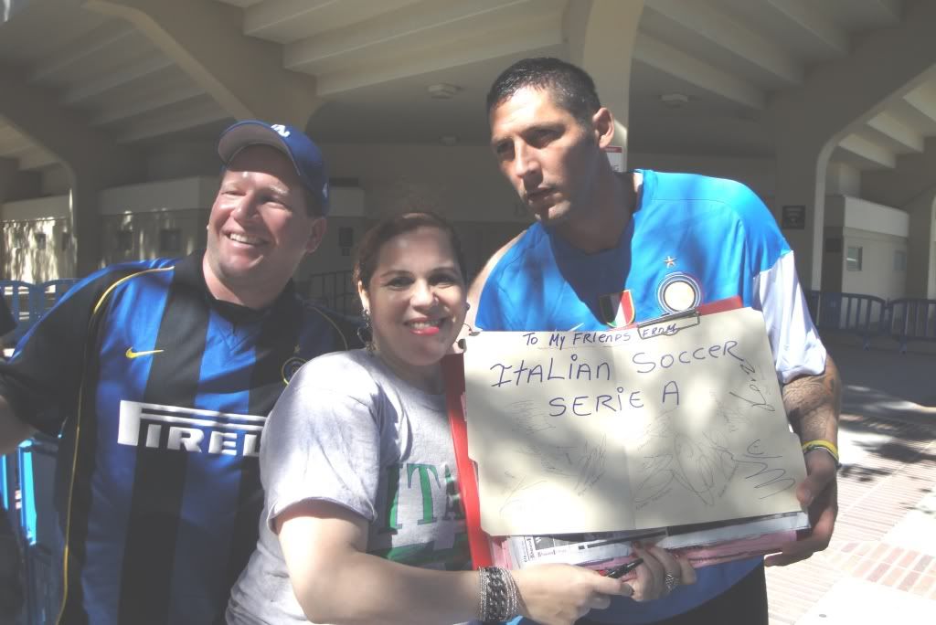 Dust came also to meet Materazzi and Zlatan Ibrahimovic.