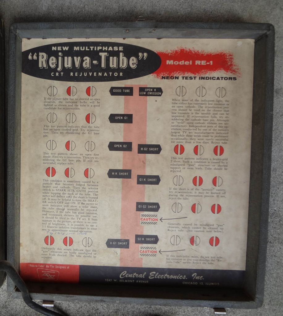 Central Electronics, includes chart for operation, case has wear and 