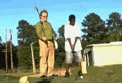 football bowling discuss important issues sheesh excuse pretend working animated obama play golf gif