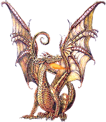 Animated Animals, Dragons, Animated Dragons, Animations, Keefers photo DragonGold18.gif