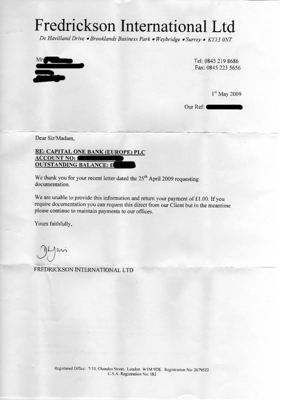 Fredrickson Debt Collection >> Fredrickson Capital One Debt Collection Agencies Fredrickson Debt Collection >> Fredrickson Capital One Debt Collection Agencies